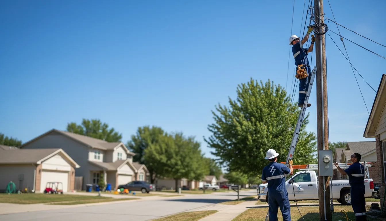 Residential electrician providing installation services in Turney, MO
